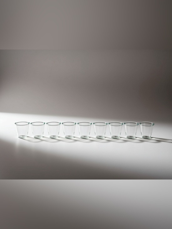Other - Clear Glass Tumbler Set - Minimalist Home Dining Glassware lot of 9